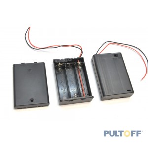 AA x3 voor 4,5V met SCHAKELAAR 68,7x48x18,5mm
