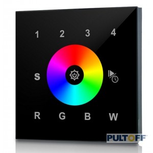 SR-2820 wall controller 4 kanalen, Zwart, Sunricher SR-2820 wall controller 4 kanalen, Zwart, Sunricher