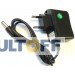 12V 0,5A plastic casing, zwart, jack 5.5x2.1mm DC aansluiting