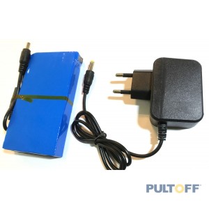 12400mA 12V met swich, met DC in en DC out en charger