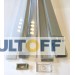 ALUMINIUM dubbel onbouw matt U-PROFIL 1m