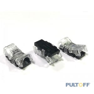 8mm, 2pin, Connector VOOR SILICON SIGLE COLOR LY-DJ-N8XB-2 voor IP20 led strip 8mm, 2pin, Connector VOOR SILICON SIGLE COLOR LY-DJ-N8XB-2 voor IP20 led strip