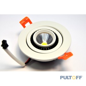 3W  inbouwspot Ф69mm COB LED Wit 4000K 220V Dimbaar