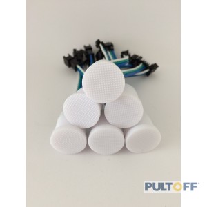 WS2811 RGB, spijker-head matt plastic 5V, 3pin 1st