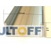 ALUMINIUM dubbel onbouw gelder U-PROFIL 1m