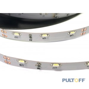 T335  koel witte, 5mm breedte, 2,15A/5m, 12v 60 leds/m, ip20