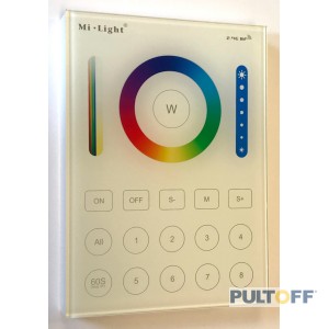 RGB+CCT, B8, RF, Mi-Light, 8 zone,146x116x21mm Draadloos 6V(2xAAA) RGB+CCT, B8, RF, Mi-Light, 8 zone,146x116x21mm Draadloos 6V(2xAAA)