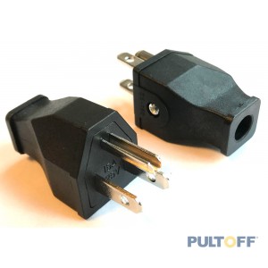 Stekker 15A 125V op schroef Art: 589
